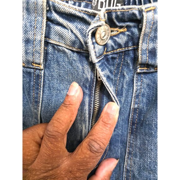 BDG Women's Y2k Skate Denim Cargo Pant Elastic Waistband & Multiple Pockets Size - Picture 5 of 8